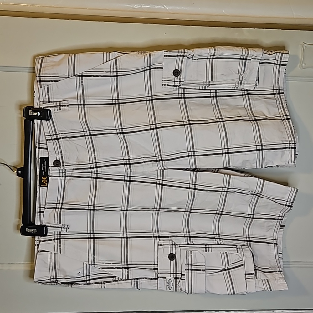 Men's Lee Plaid Cargo Shorts- 42